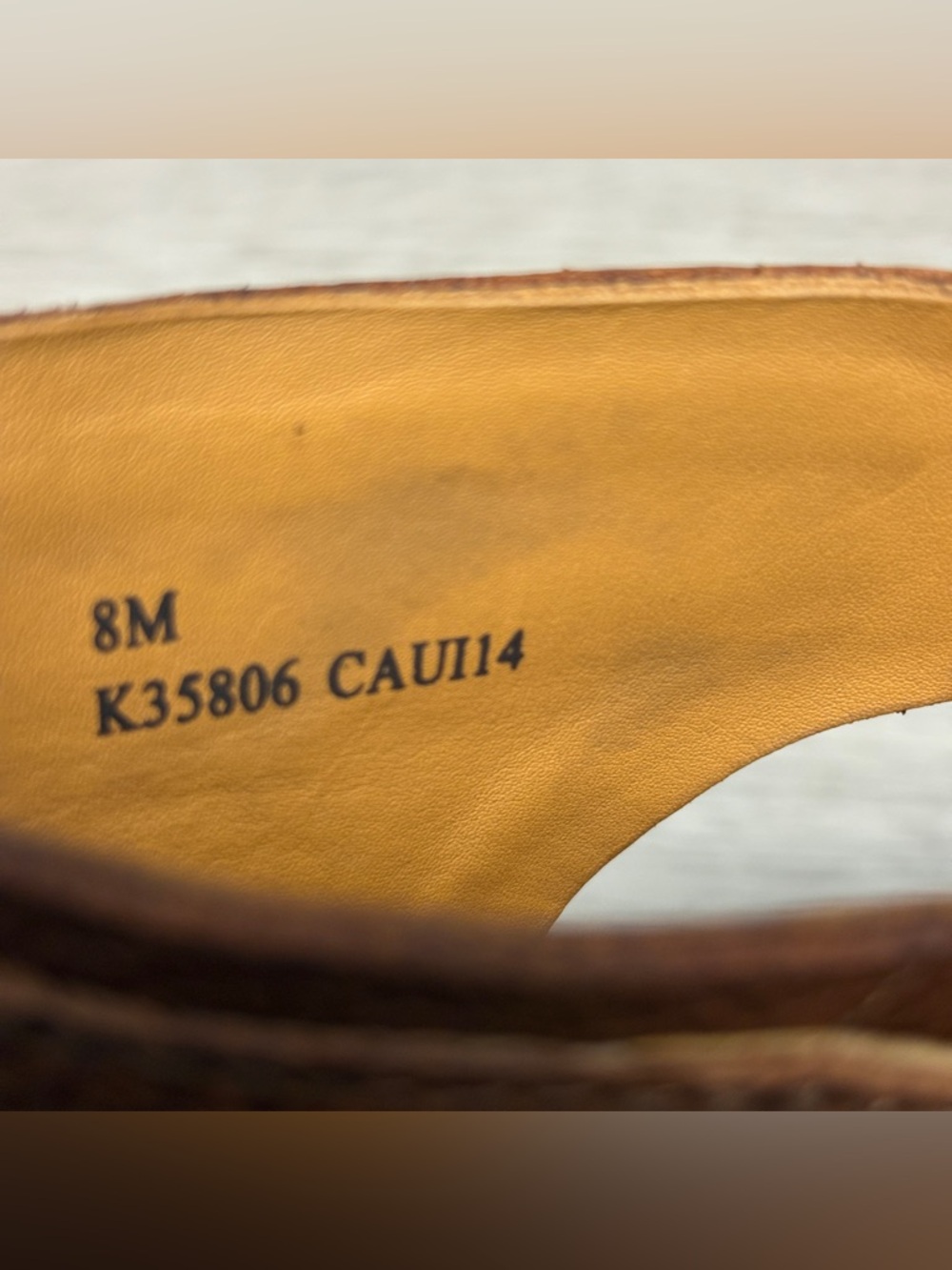 Kork-Ease Berit Brown Leather Peep-Toe Wedge Sandals with Slingback Strap 8 - Picture 11 of 12